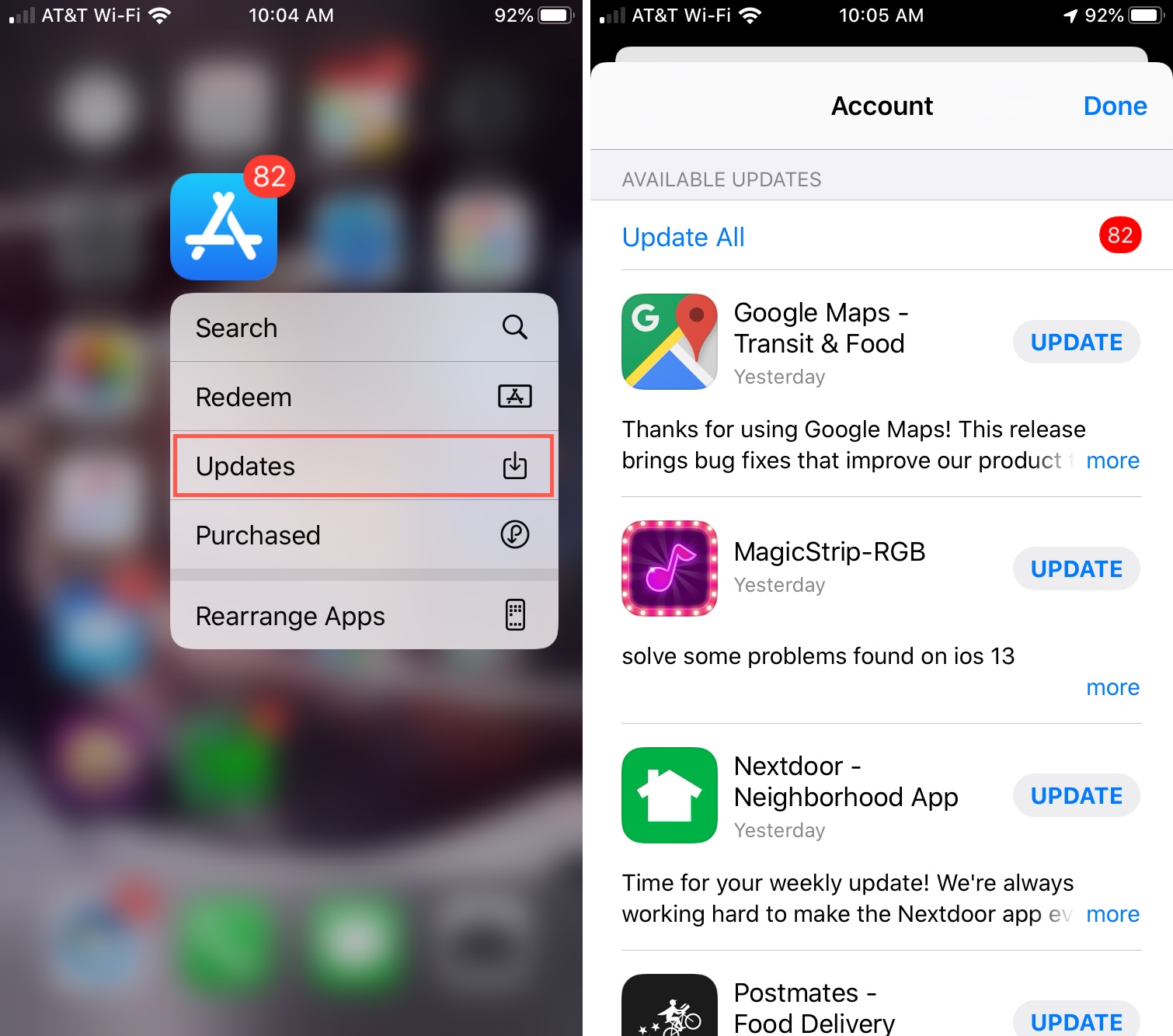 App-Store-Updates-shortcut-iPhone